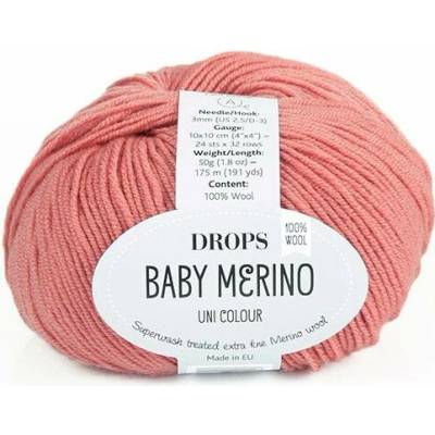 Příze DROPS Baby merino uni color 46 - růže