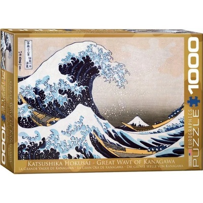 EUROGRAPHICS - Puzzle Kanagawa: Huge Wave - 1 000 piese
