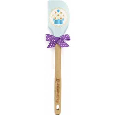 ALVARAK Stěrka kuchyňská 30 cm, silikon/dřevo, muffin modrý