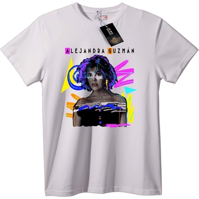 NOONEBRAND Тениска Alejandra Guzmán Неонов арт - M, Black
