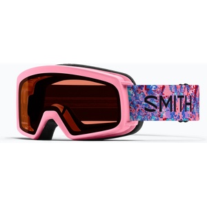 SMITH Детска скиорска маска Smith Rascal Jr S2 bright pink lofi butterfly/rose copper antifog