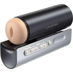 Lovense Solace Pro - мастурбатор за мъже с управление чрез приложение (черен) - lovesexshop