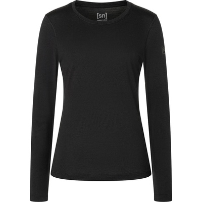 super. natural Дамска долна блуза с дълъг ръкав Super. natural Women's Arctic 230 L/S Merino longsleeve - Jet Black - размер XXL (114-2937-0116)
