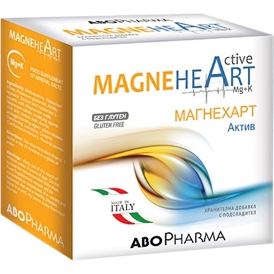 Abo Pharma Magneheart Active Магнезий и калий за здраво сърце, 20 сашета, Abo Pharma (10032880)