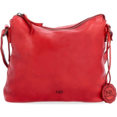 Noelia Bolger menší kožená dámská crossbody kabelka červená NB 2400 red