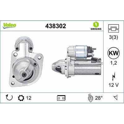Štartér VALEO ORIGINS NEW OE TECHNOLOGY 438302