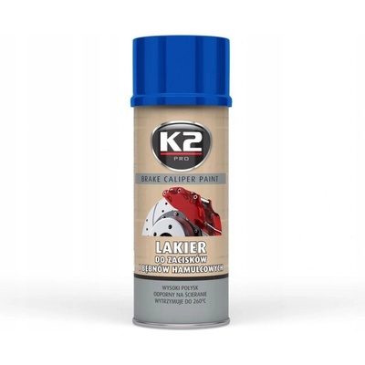 Lak na brzdové strmene a bubny K2 BRAKE CALIPER 400 ml modrý