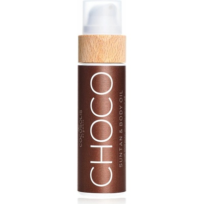 COCOSOLIS CHOCO ošetrujúci a opaľovací olej bez ochranného faktoru s vôňou Chocolate 110 ml