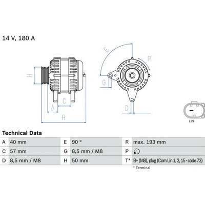 generátor BOSCH 0 986 083 850