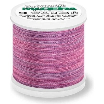 Vyšívací nitě PES Madeira Polyneon (200m) - melírované barva 1513 petunia