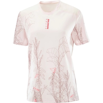 Salomon Дамска тениска Salomon Women's S/Lab Ultra Tee AOP Running shirt - Lilac Ash (916-5911-0112)