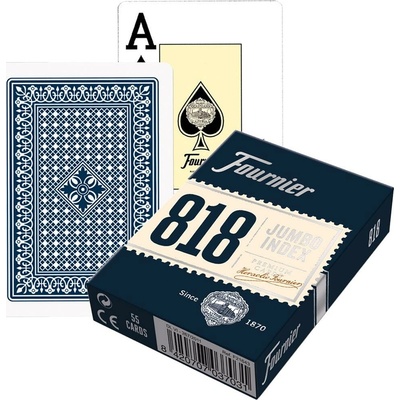 Fournier S.A. Fournier 818 Jumbo Index pokerové karty Modrá