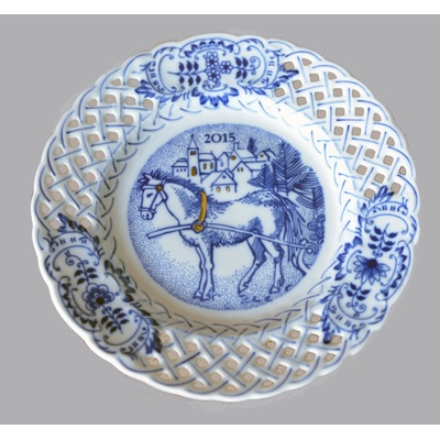Cibulak Tanier závesný prelamovaný výročný 2015 18cm Originálny Český Porcelán Dubí