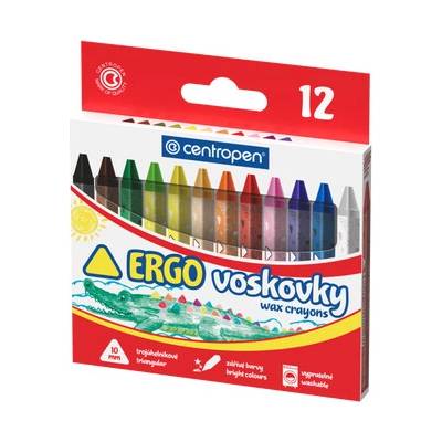 Centropen voskovky trojhranné 12 ks