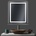 Lidiya Mirror Огледало за баня LED осветление и рафт LM Veiled Light 550×550мм