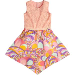 Guess Комбинирана рокля в прасковен цвят Guess