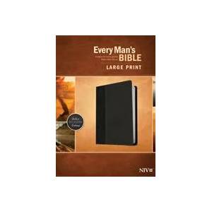 Every Man's Bible NIV, Large Print, TuTone (LeatherLike, Onyx/Black) | Stephen Arterburn, Dean Merrill (ISBN: 9781496409133)