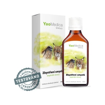 YaoMedica Zbystrenie zmyslov Yi Qi Cong Ming Wan tinktúra z čínskych bylín 50 ml