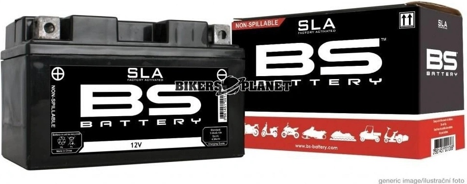BS Battery 300673 BTX7L AGM SLA Motorfietsaccu - Onderhoudsvrij 12V 6Ah