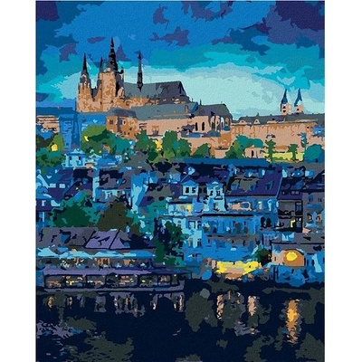 zuty Malování Podle Čísel Temná Praha 80 x 100 Cm Plátno