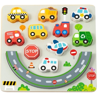 2Kids Toys Balančné puzzle City 2 v 1