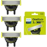 Philips OneBlade Original 360-blades, compatible with all OneBlade and Pro models, original from Philips, 3-pack (Model QP430/60) (QP430/60)