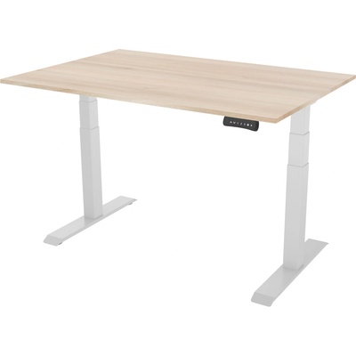 Delso Výškovo nastaviteľný stôl PROJUSTER 60 x 120 cm agát / biela