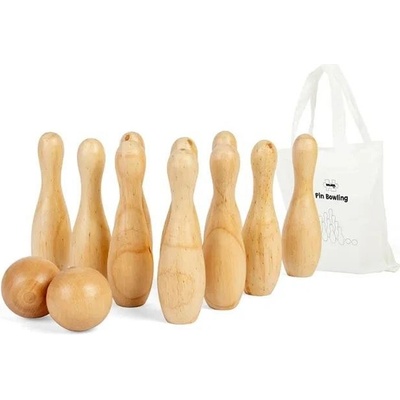 Bigjigs Toys Dřevěné kuželky