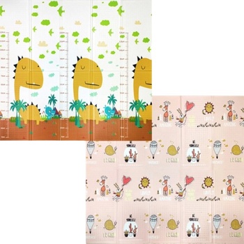 Image 1 of Sonne Двустранно килимче за игра Sonne - Dino/Summer, 180 х 200 х 1 cm (Sonne361)