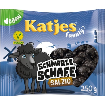 Katjes Family Schwarze Schafe lékořicové ovečky slané 250 g
