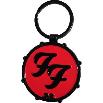 Foo Fighters Ff Logo Drum Double-Sided Ключодържател (FOOKEY04)