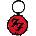 Foo Fighters Ff Logo Drum Double-Sided Ключодържател (FOOKEY04)