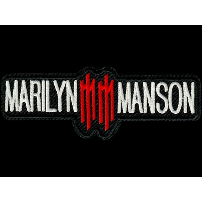 Nášivka MARILYN MANSON vyšívaná zažehlovací