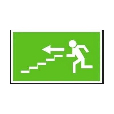 Únikové schodiště vlevo dolů-plast-12x21cm - - 72831