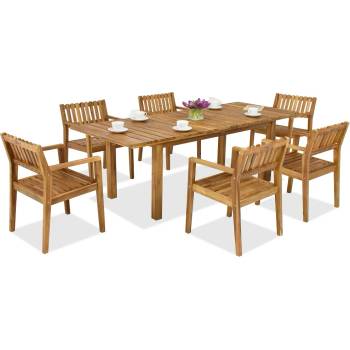 Image 1 of Garden Point Дървени градински мебели Jakarta/Timor 6 Garden Point (GAP352_6xGAP353)