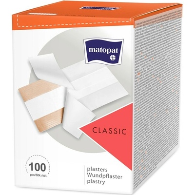 Matopat Matopat CLASSIC Náplasť na rany na strihanie s vankúšikom 6 x 10 cm 100 ks
