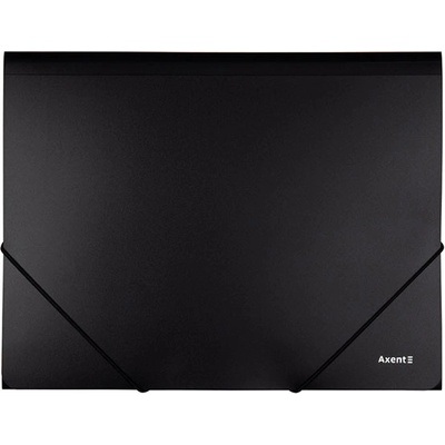 Папка PP с ластик A4 Axent-2 Черен (A4)
