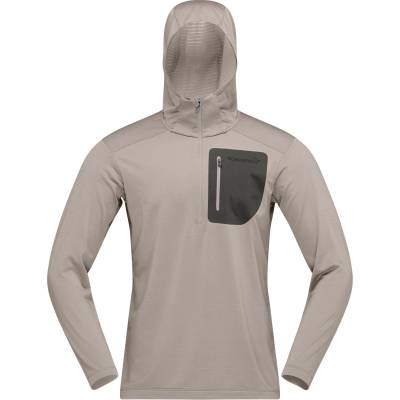Norrøna Мъжки поларен пуловер Norrøna Falketind Warm1 Hood Fleece jumper - Winter Twig / Beluga - размер XL (005-7092-0314)