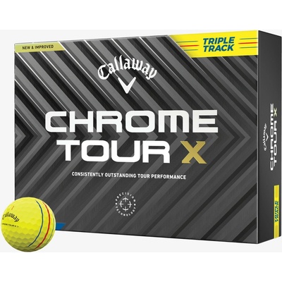 Callaway Chrome Tour X Triple Track žluté 12 ks