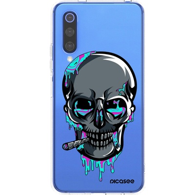Púzdro Picasee silikónové Xiaomi Mi 9 SE - EARTH - Lebka 3.0 čiré