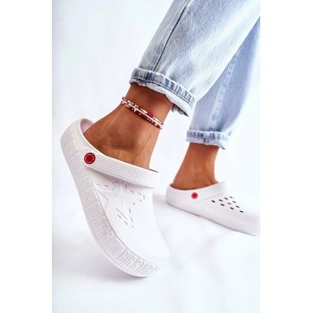 Big star shoes Дамски светли чехли Kroks Big Star White BIG STAR SHOES | Byal | ЖЕНИ | 37