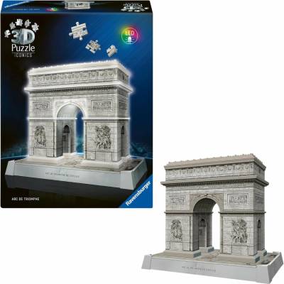 Ravensburger 3d Puzzle Iconics: Vítězný oblouk (Noční edice) 255 ks
