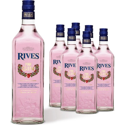 Rives Pink Gin 37.5% 6 x 0,7 l (karton)