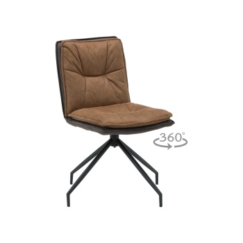 Carmen Трапезен стол ramsey - медено кафяв bf 1