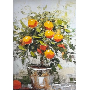 Styler Картина с ръчно рисувани елементи 70x100 cm Oranges - Styler (CA-00042)