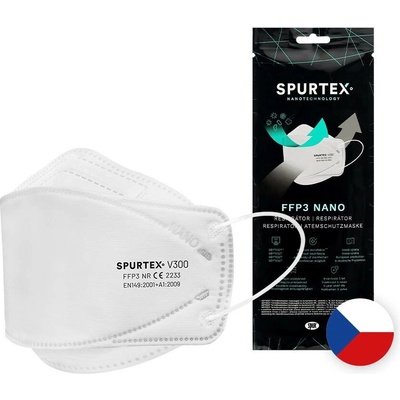 SpurTex V300 Nanorespirátor FFP3 NR M 3 ks
