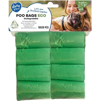 Duvo+ biologicky rozložiteľné sáčky na zber psích výkalov 8 x 20 ks