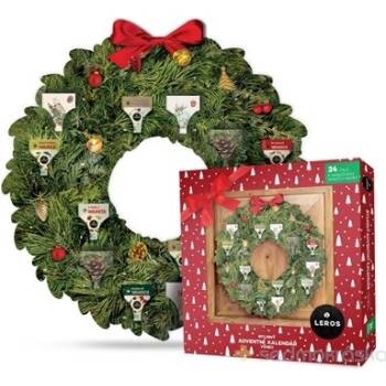 LEROS Bylinný adventní kalendář věnec 24sáčků