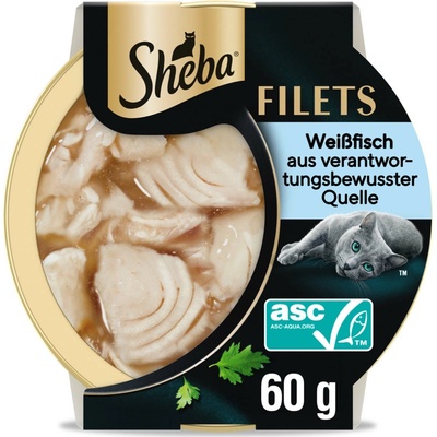Sheba jemné plátky biela ryba 16 x 60 g