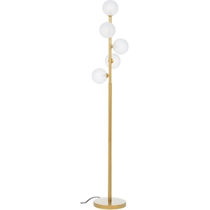 Bizzotto Подова лампа в златист цвят със стъклен абажур (височина 156, 5 cm) Balls - Bizzotto (0826448)